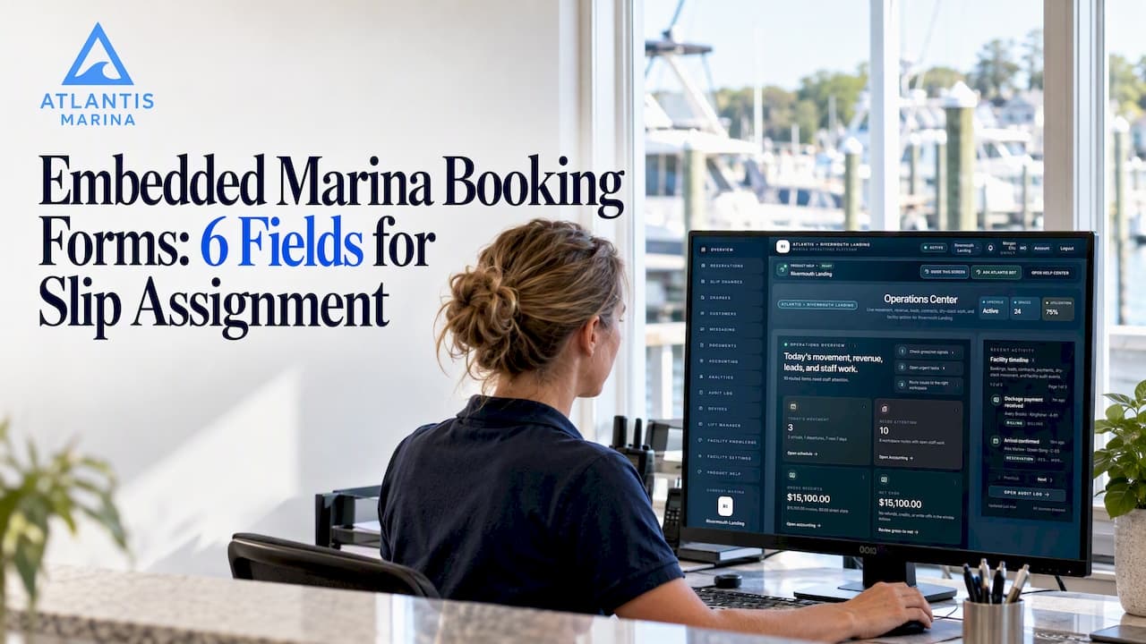 Embedded Marina Booking Forms: 6 Fields for Slip Assignment