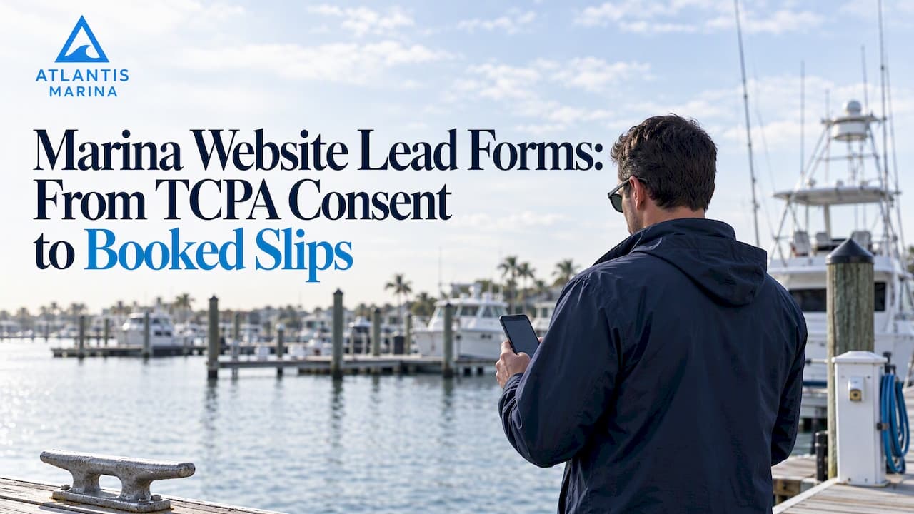 Marina Website Lead Forms: From TCPA Consent to Booked Slips