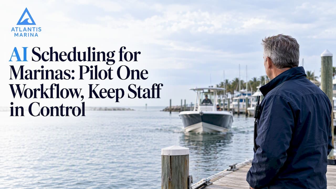 AI Scheduling for Marinas: Pilot One Workflow, Keep Staff in Control