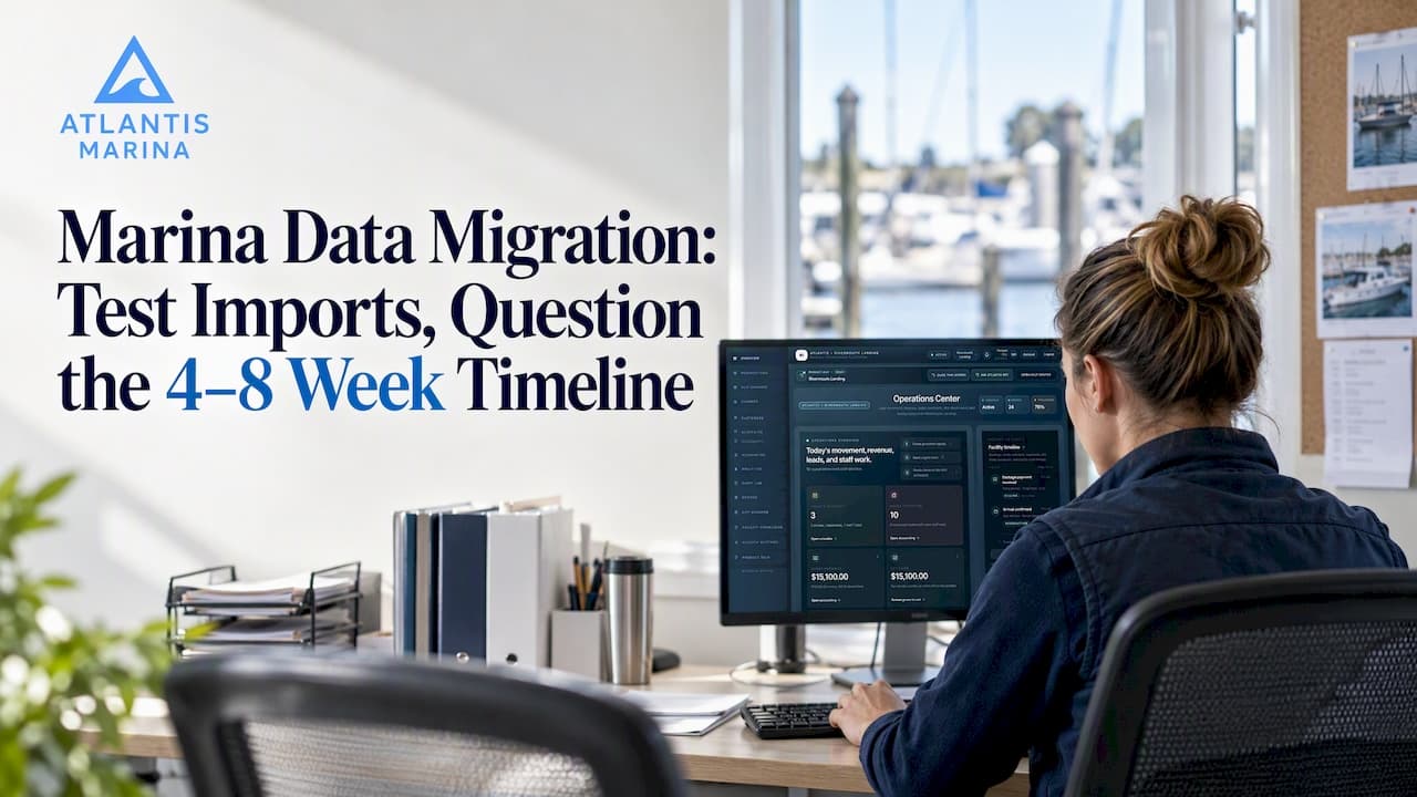 Marina Data Migration: Test Imports, Question the 4–8 Week Timeline