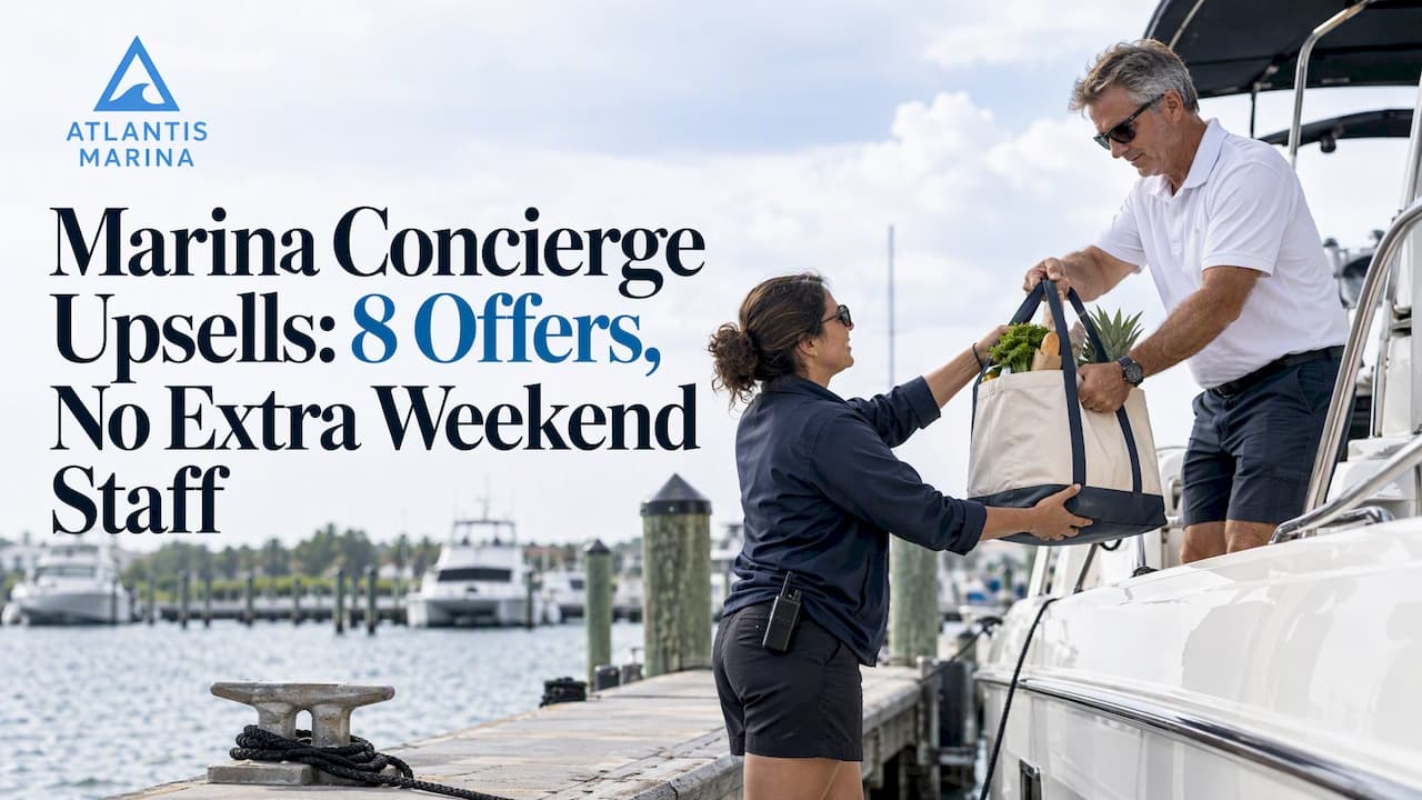 Marina Concierge Upsells: 8 Offers, No Extra Weekend Staff